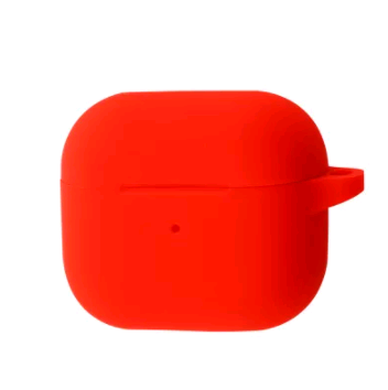 Silicone Case для Airpods 3 з мікрофіброю (Red)-0