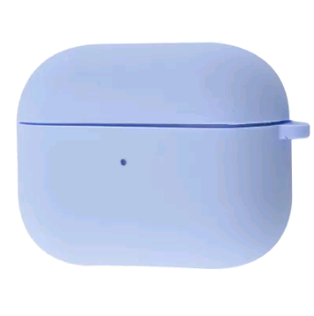 Silicone Case для Airpods 3 з мікрофіброю (Lilac cream)-0