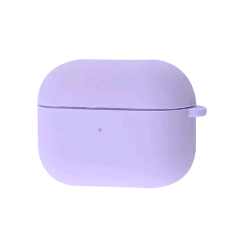 Silicone Case для Airpods 3 з мікрофіброю  (Light Purple)-0