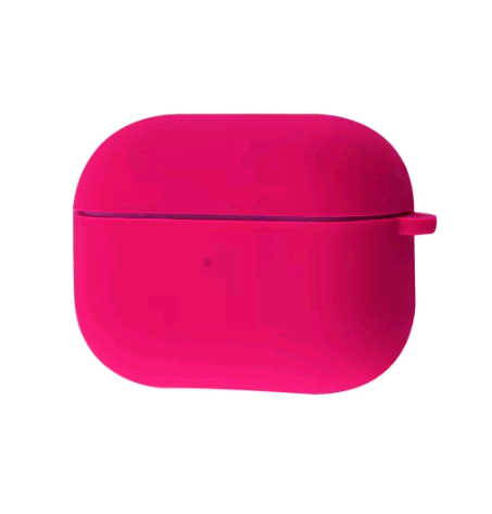 Silicone Case для Airpods 3 з мікрофіброю (Rose red)-0