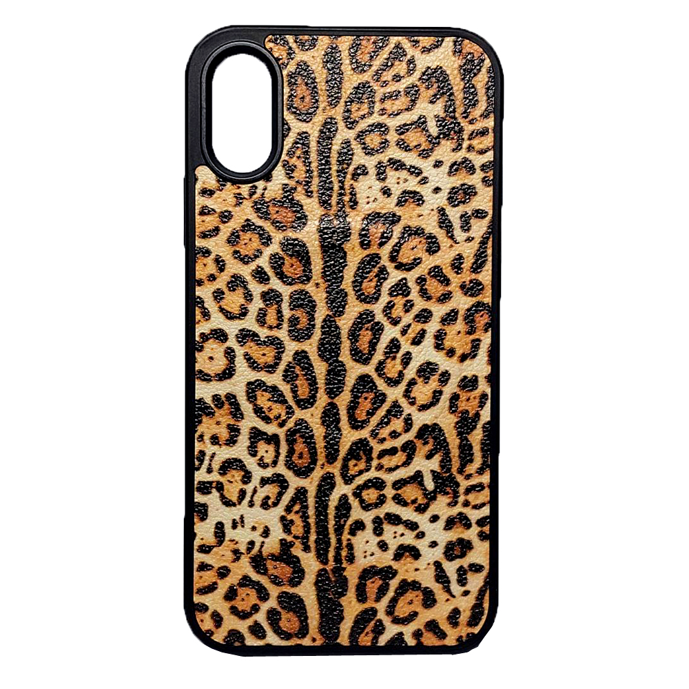 Накладка Mix Leopard Leather MagSafe для IPhone X/Xs Леопард-0