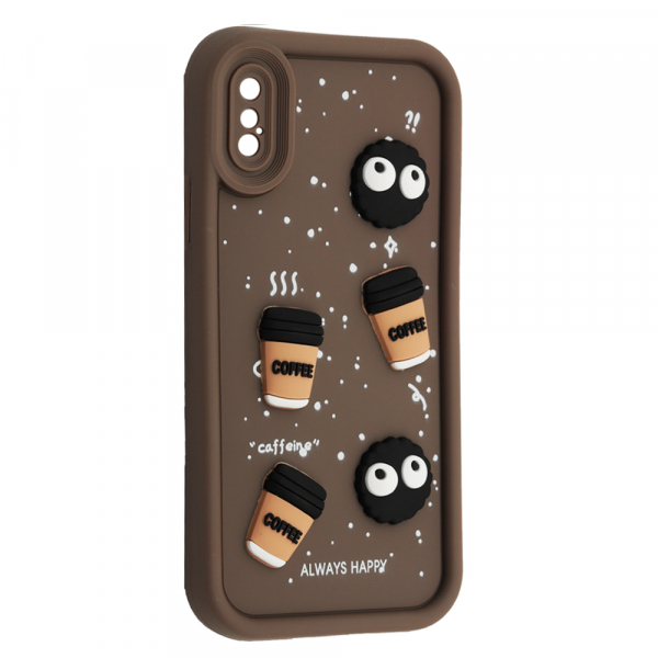 Чохол Pretty Toys для IPhone X/Xs (Brown/Always Happy)-0