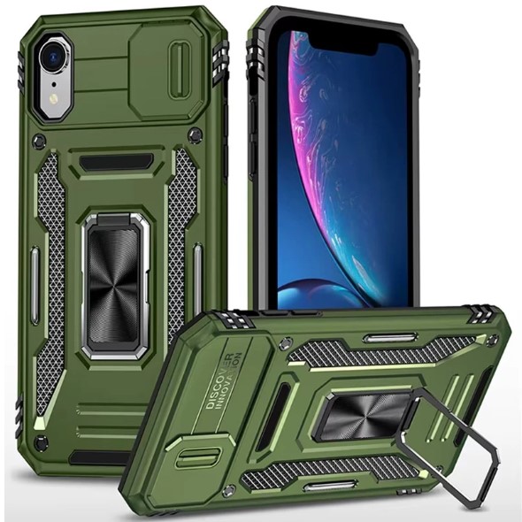 Накладка Camshield Army Ring для iPhone Xr Army Green-0