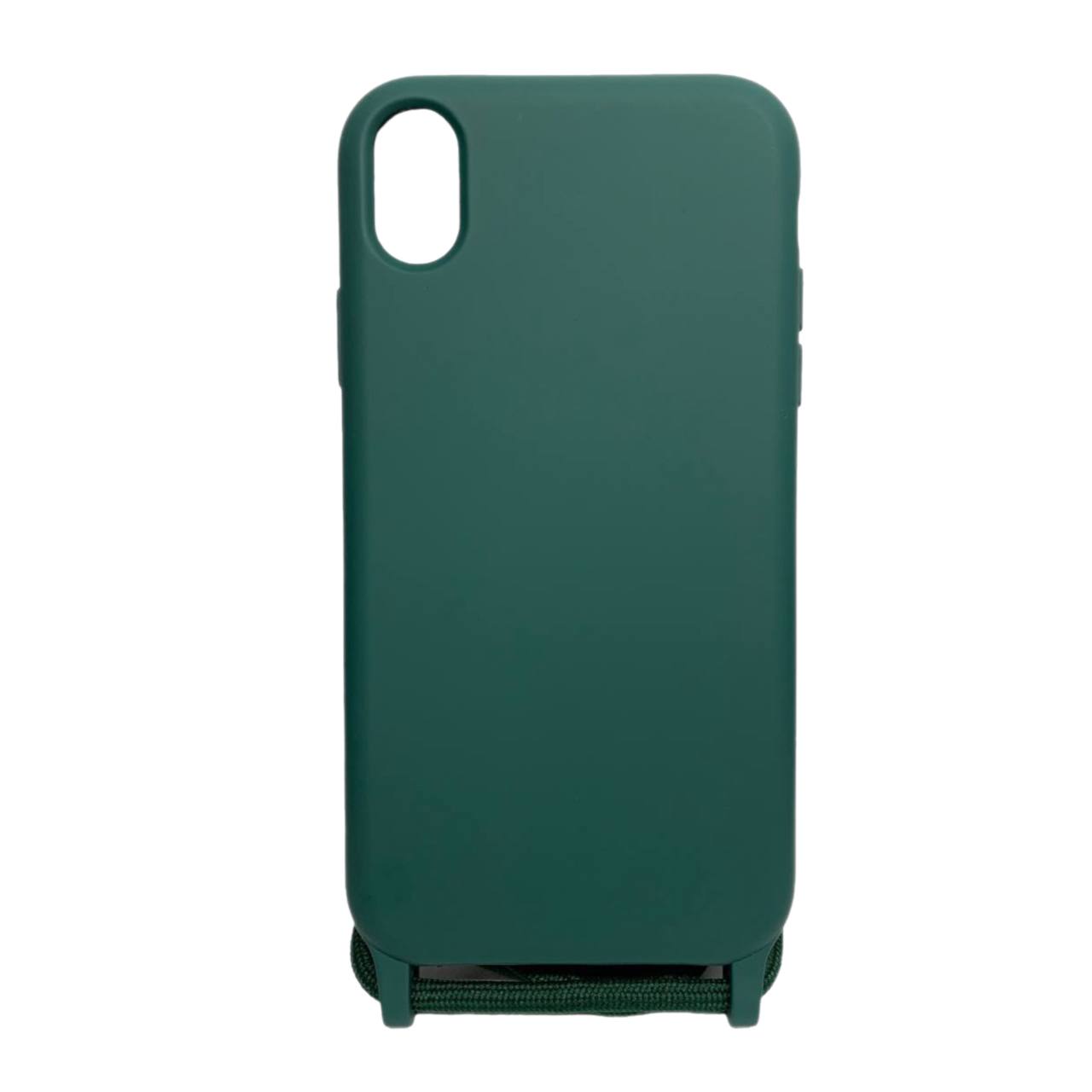 Накладка Lanyard Strap  для iPhone Xr (Dark green)-0