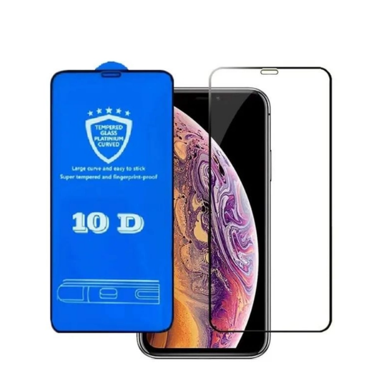 Захисне скло10D Tempered glass screen protector для  iPhone XR чорна рамка-0