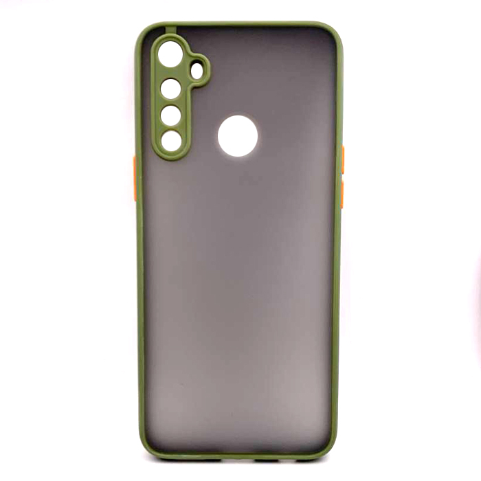 Накладка Totu Gingle Camera для Realme 5/6i/C3 Olive/orange-0