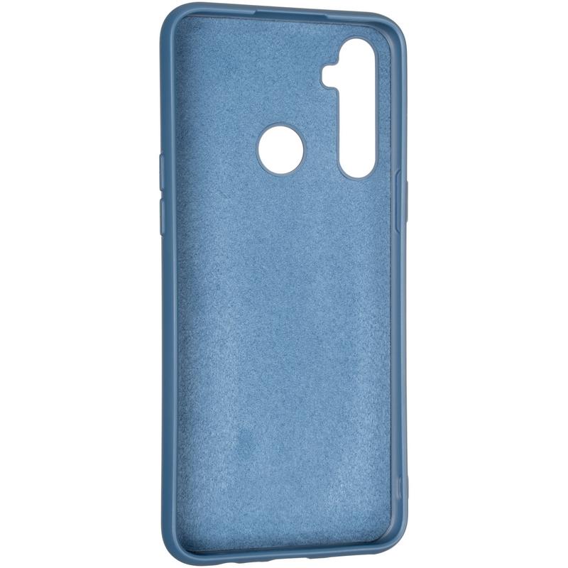Накладка Soft Silicone Case для Realme 5/6i/C3 синя-1