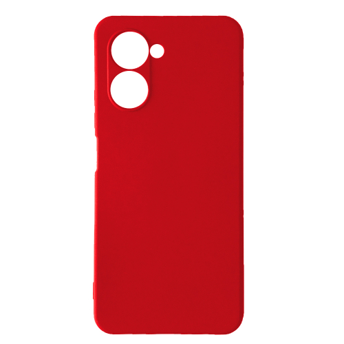 Silicone Case Full Protective No Logo для Realme C33 (Red)-0