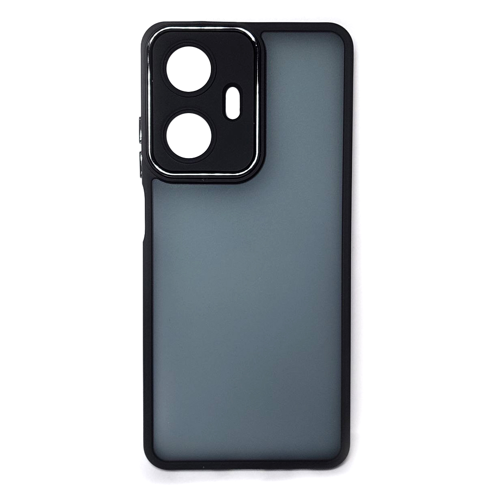 Накладка Luxury Metal Lens для REALME C55 (Чорний)-0
