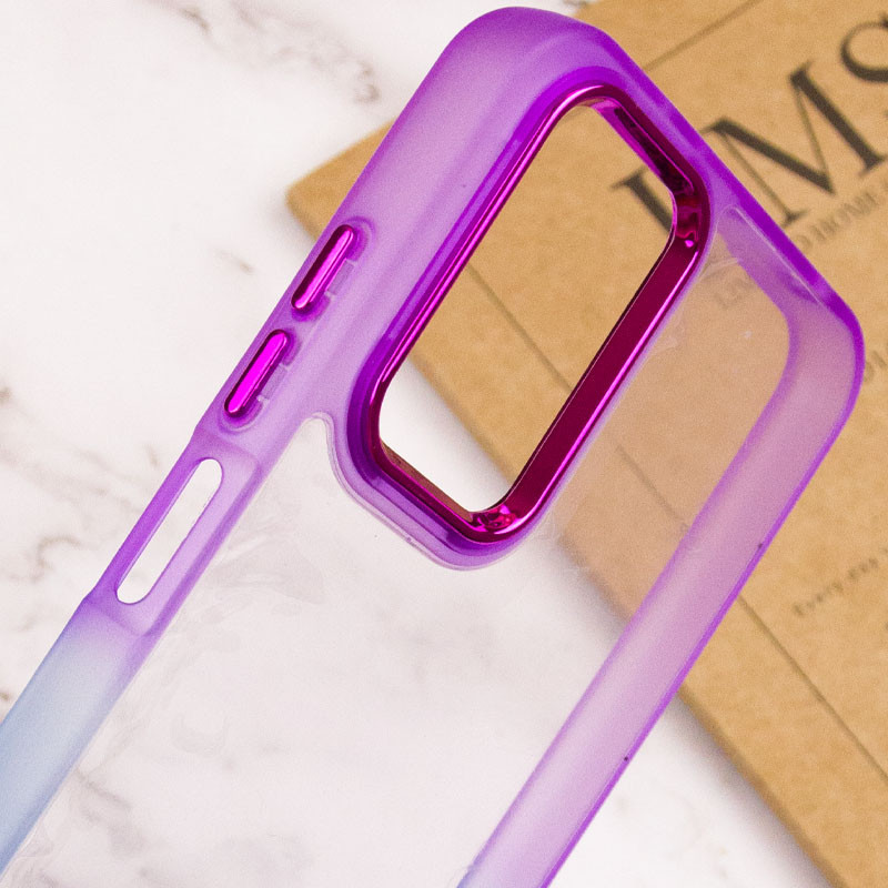 Накладка Fresh sip для Samsung A35 (Синій-фіолетовий)-2