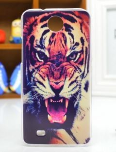 Накладка для HTC Desire 300 "Тигр" (пластик)-0