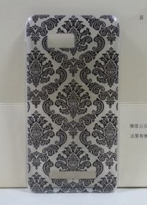 Накладка для HTC Desire 400 "Пейслі чорні" (пластик)-0
