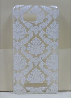Накладка для HTC Desire 400 "Пейслі білі" (пластик)-0