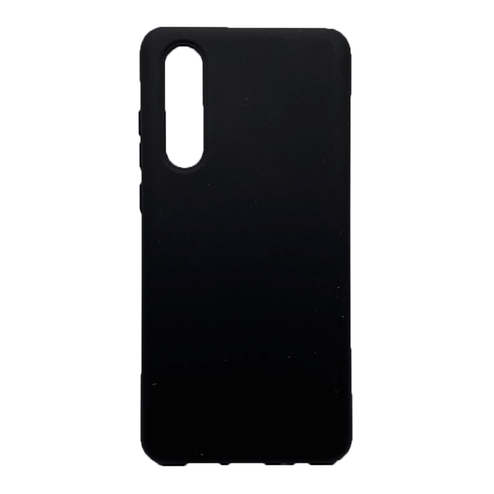 Накладка Silicone Case Full Cover Huawei для P30 Чорний-0