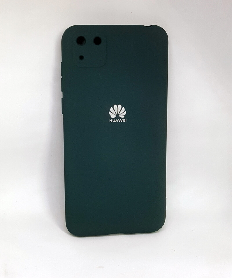 Накладка Silicone Case Full Camera для Huawei Y5P зелена-0