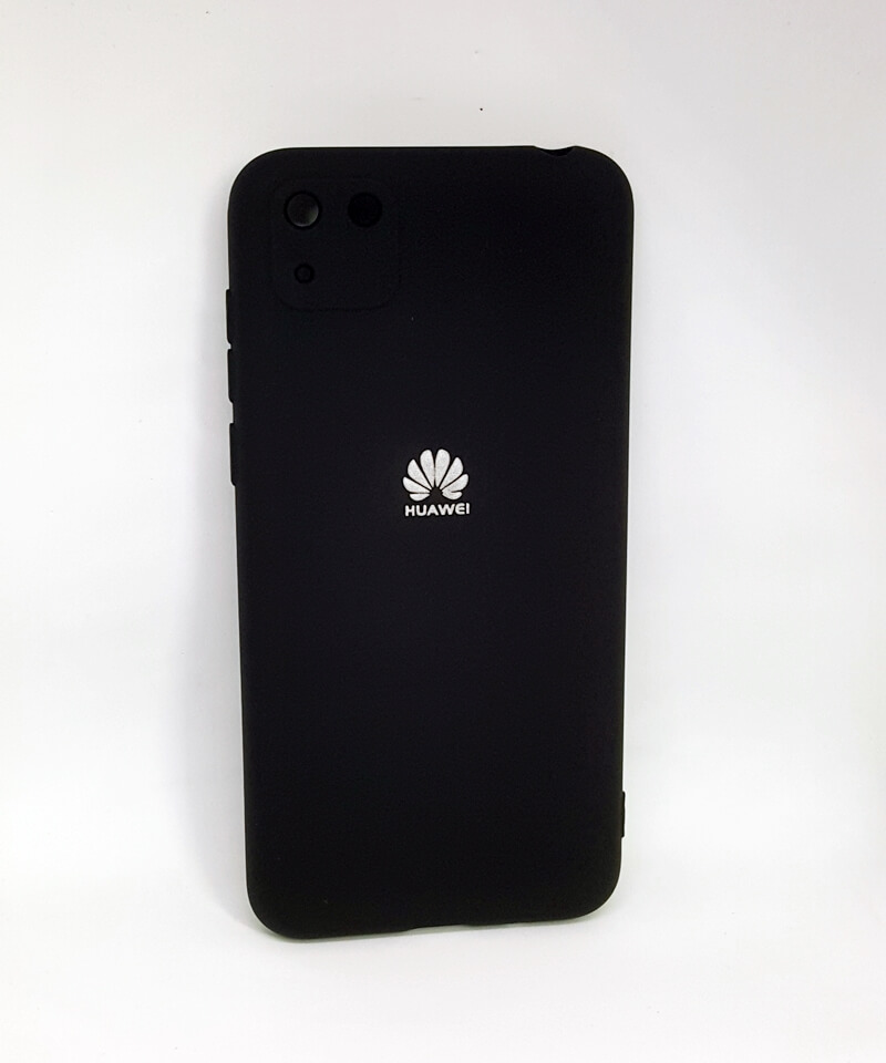 Накладка Silicone Case Full Camera для Huawei Y5P чорна-0