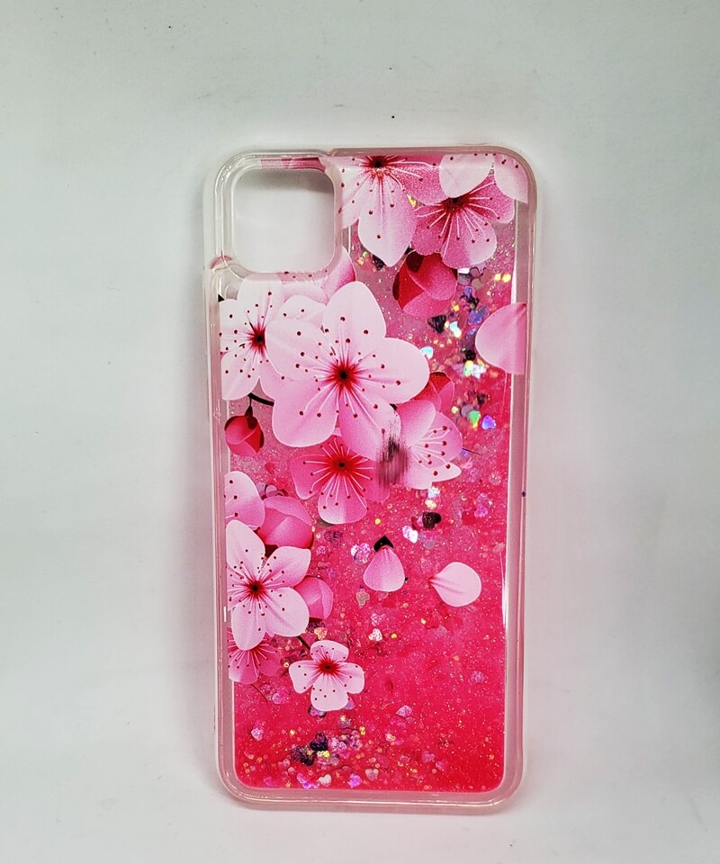 Накладка Fluid Painted для Huawei Y5P "Сакура"-0