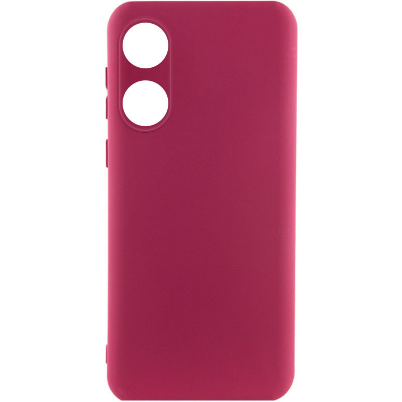 Silicone Cover Lakshmi Full Camera (AAA) для Oppo A78 4G (Plum)-0