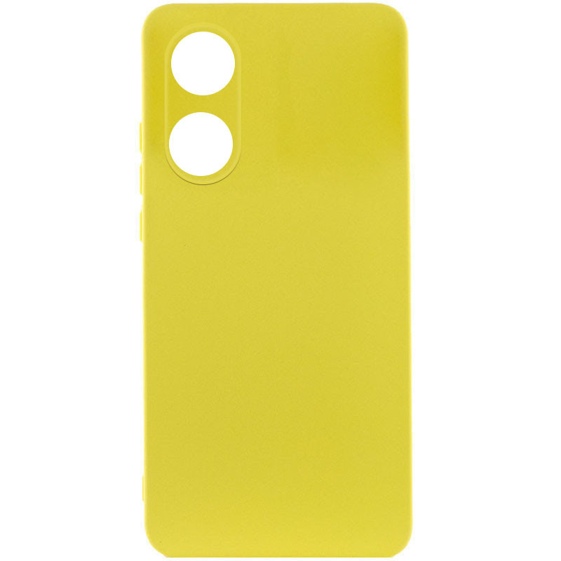 Silicone Cover Lakshmi Full Camera (AAA) для Oppo A78 4G (Yellow)-0