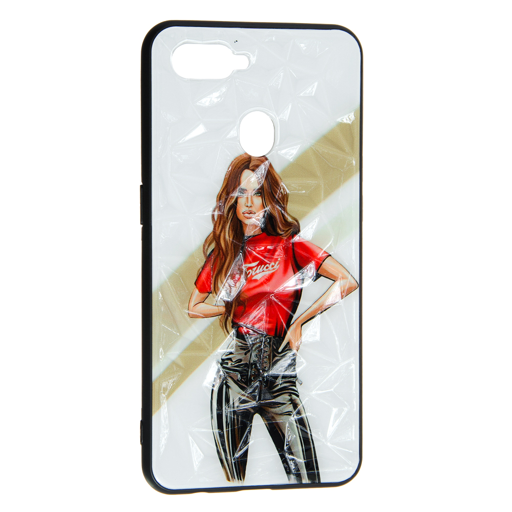 Накладка Ladies для Oppo A12/A5s  Girl Red-0