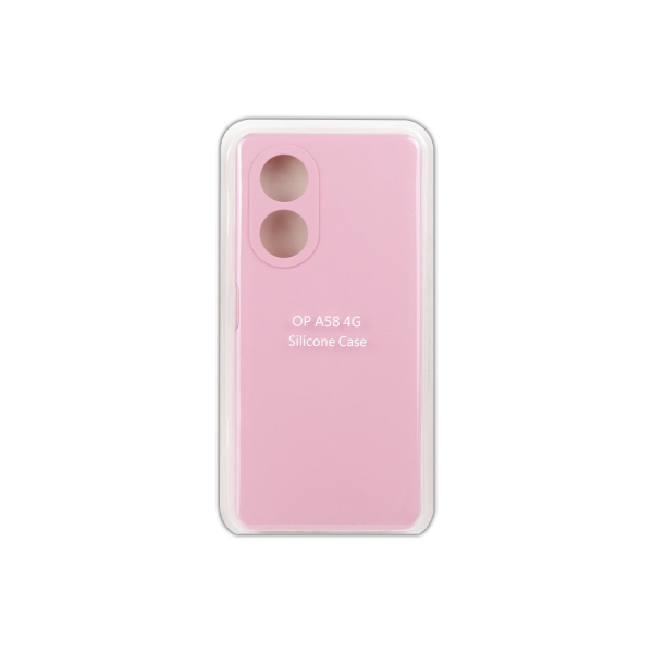 Накладка Fibra для Oppo A58 (Light pink)-0