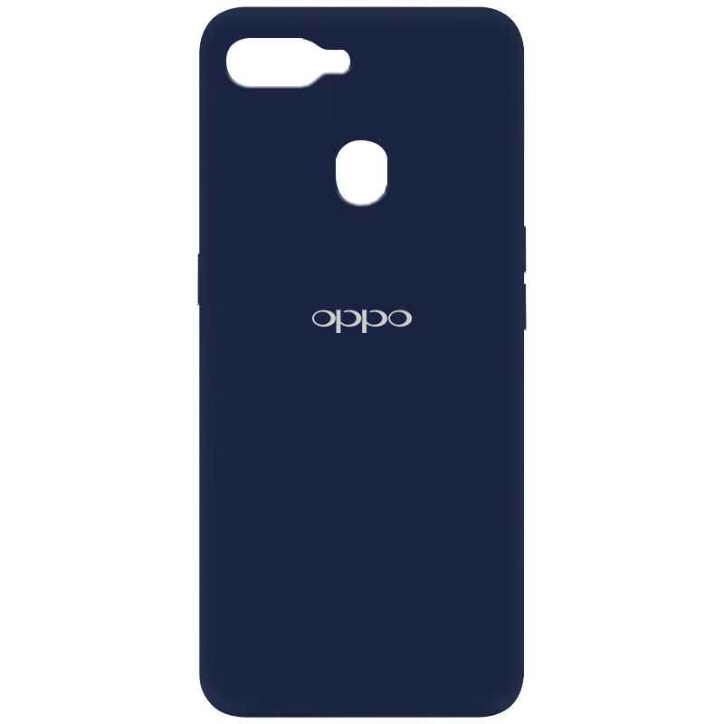 Silicone Cover Full Logo (A) для Oppo A5s/A12 (Midnight blue)-0