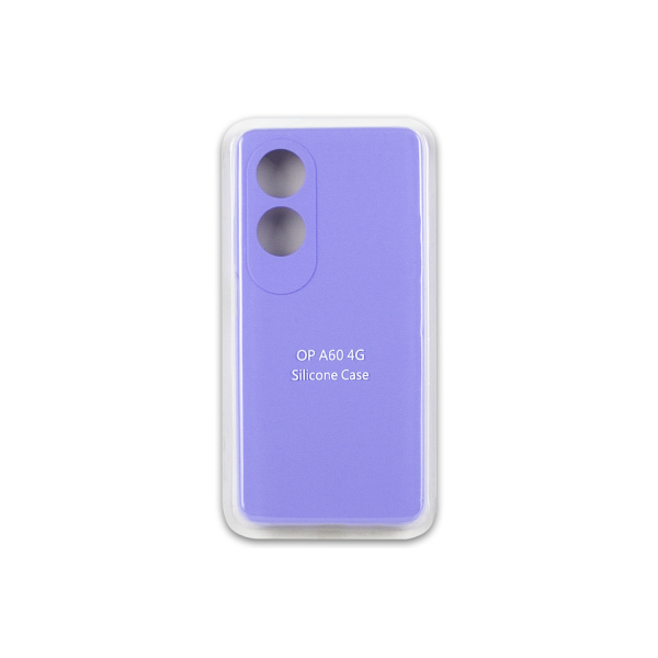 Чохол Full Silicone для OPPO A60 4G матовий сліконовий (Elegant Purple)-0