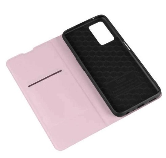 Книжка Elastic PU+TPU для Oppo A96 4G/А36/76/9i (Світло-рожевий)-1