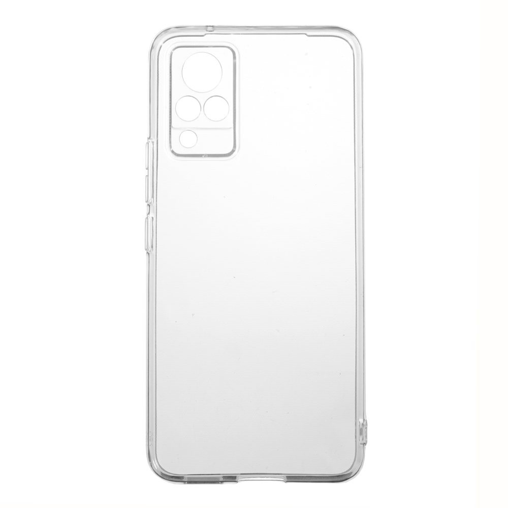 Накладка силіконова для Vivo V21 (прозора)-0