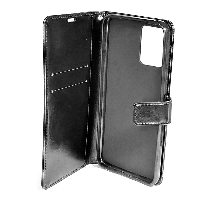 Книжка EcoCase для Vivo Y21/Y21s/Y33s чорна-1