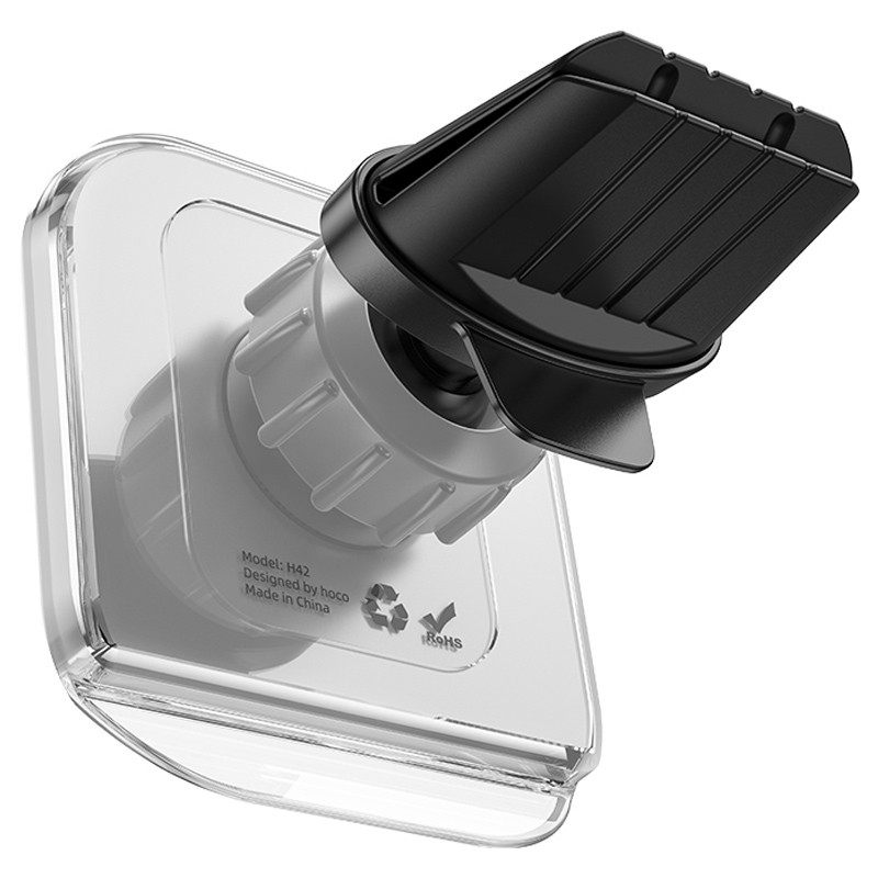 Автотримач Hoco H42 Crystal ring magnetic (air outlet) (Gray)-1