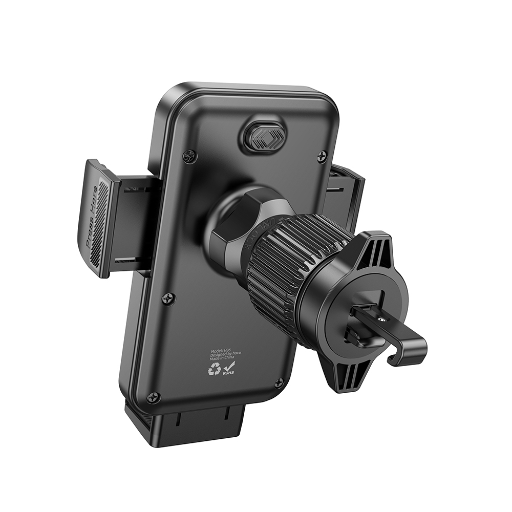 Автотримач Hoco H36 Cheetah car holder (air outlet) Black-1