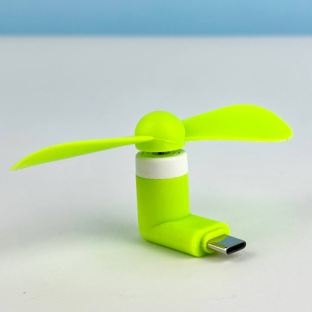 Вентилятор Mobile Type-C зелений-0