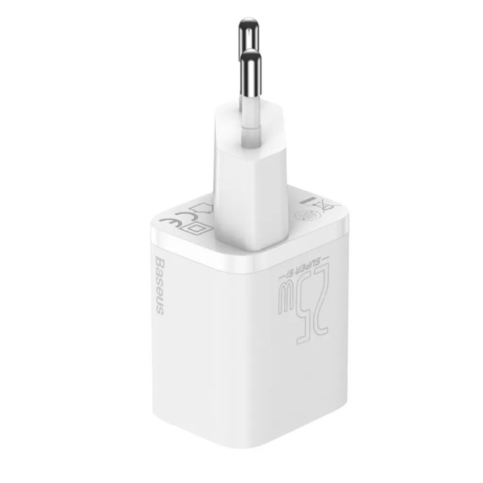 Адаптер мережевий Baseus Super Si  Quick Charger 1C 25W EU White-1