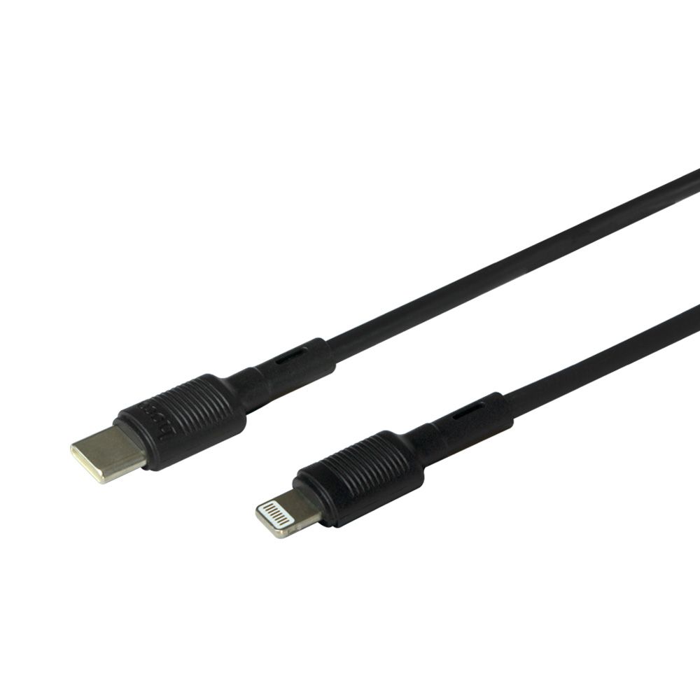 Кабель Type-C to Lightning HOCO X83 Type-C/Lightning (1m)  (Чорний)-1