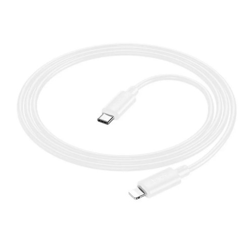 Зарядний шнур Hoco X88 Gratified charging data cable Type-C to  Lightning 2,4A 1m White-1