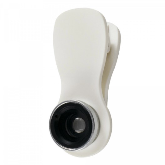 Макро лінза для телефона 3in1(Wide Angle/Macro/Fish-eye Lenses) (White)-1