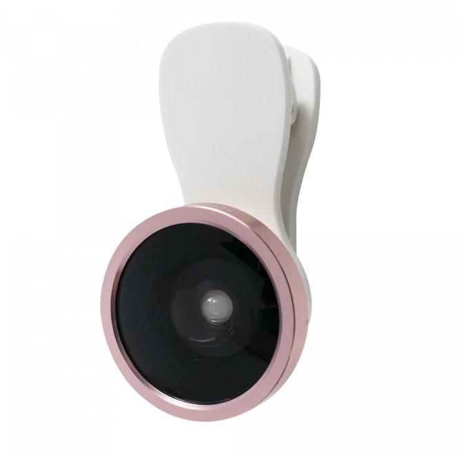 Макро лінза для телефона Fish-eye Lenses 0,4x (Pink)-1