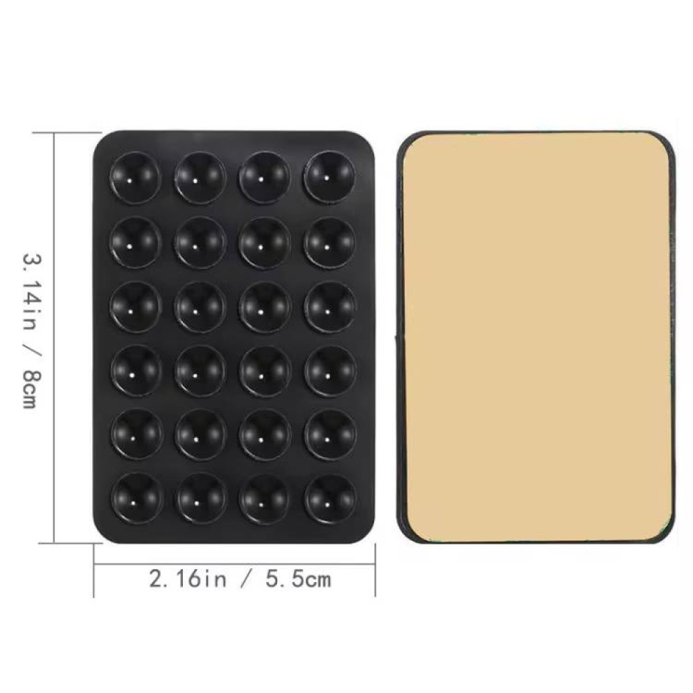 Тримач-присоска для мобільного телефону 3M Sticker Side Silicone (Чорна)-0