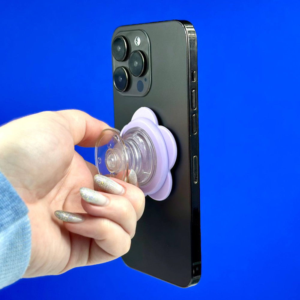 PopSocket Квітка із силіконовими присосками (Зелений)-1