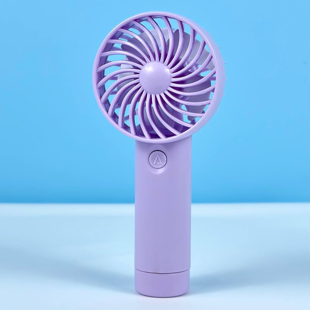Портативний вентилятор ZB109 Mini з акумулятором (Бузковий)-0