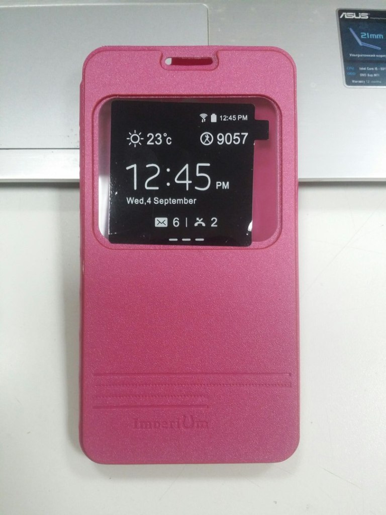 Книжка Imperium для Lenovo S930 з прихованим магнітом та вікном (рожева)-0