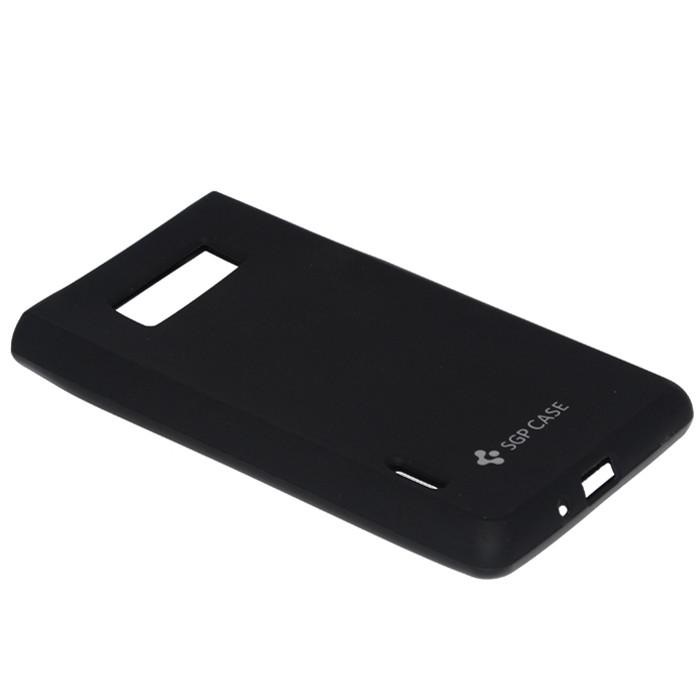 Накладка силікон SGP для LG P705 Optimus L7 чорна-0