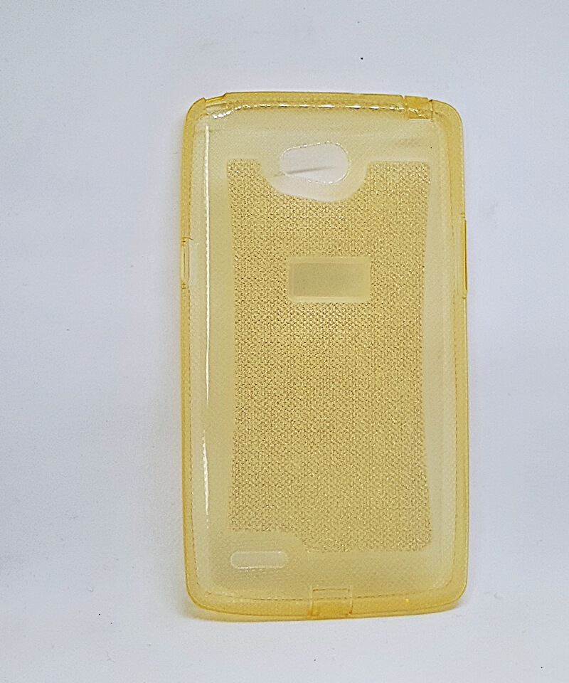 Накладка для Lg L80 LUXURE SHINE жовтий (силікон)-0
