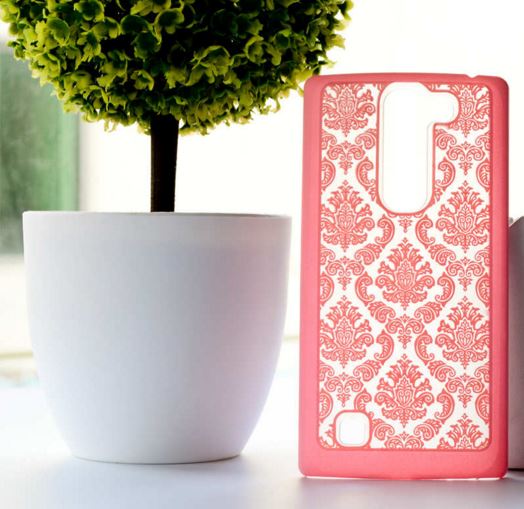 Накладка для LG Magna C90 "Пейслі матові рожеві" (пластик)-0