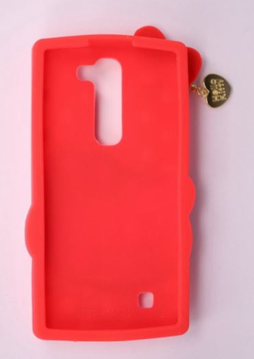 Накладка для LG Magna C90 Hello Kitty червона 3D-1