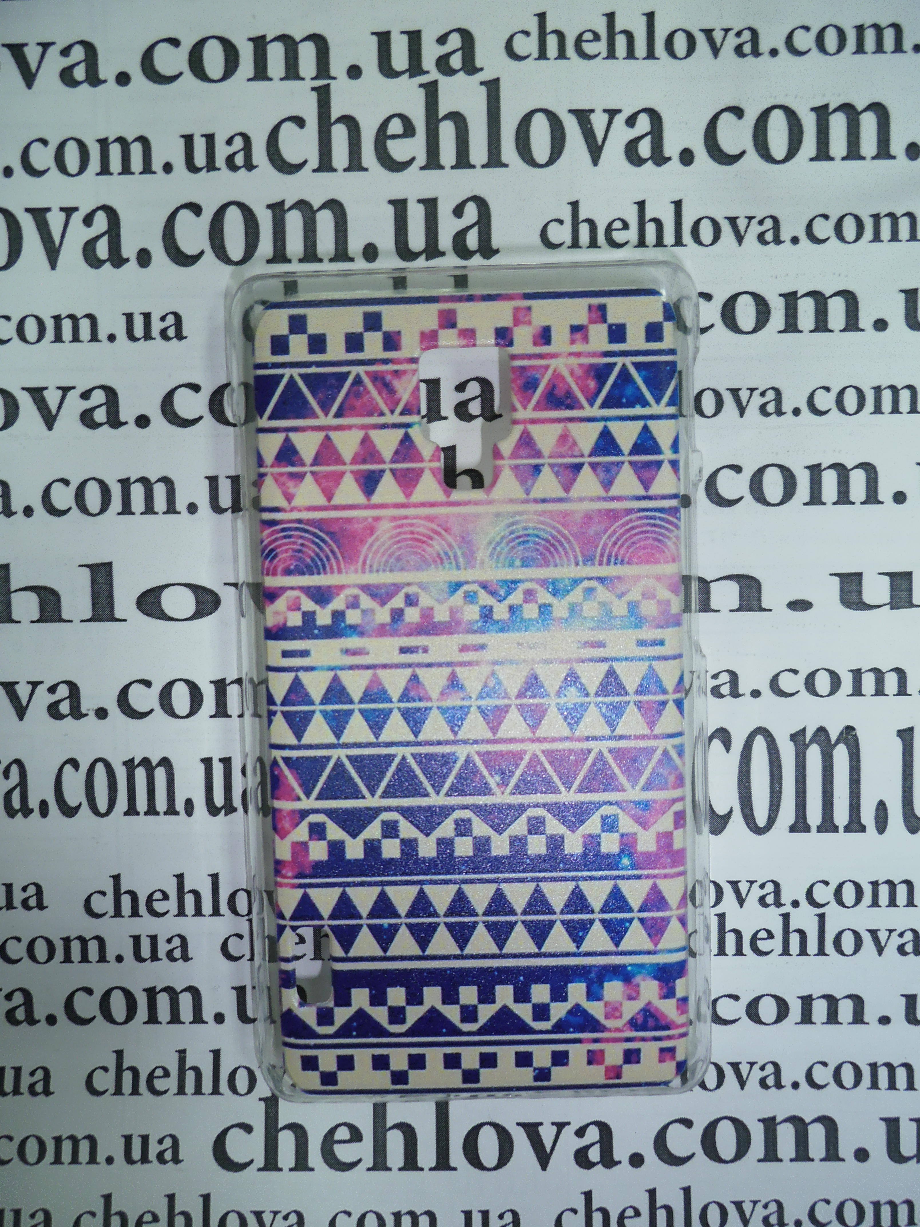 Накладка для LG L7 II P715 "Сині ромби" (пластик)-0