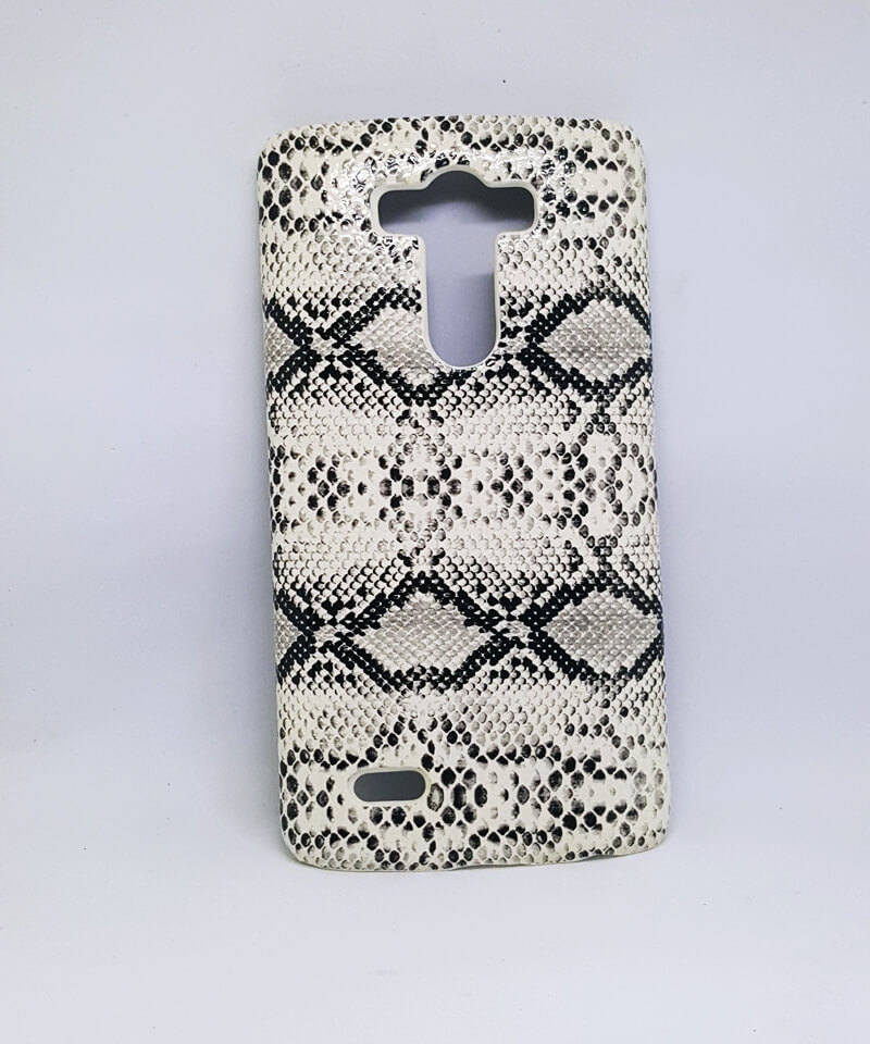 Накладка для LG G3 Змія біла (пластик)-0