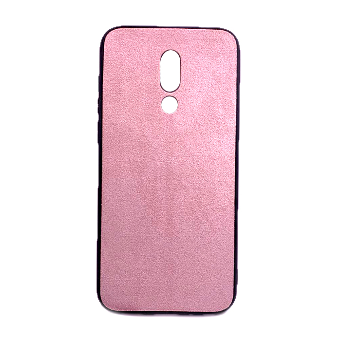 Накладка Suede Leather Case для Meizu M16 (pink)-0