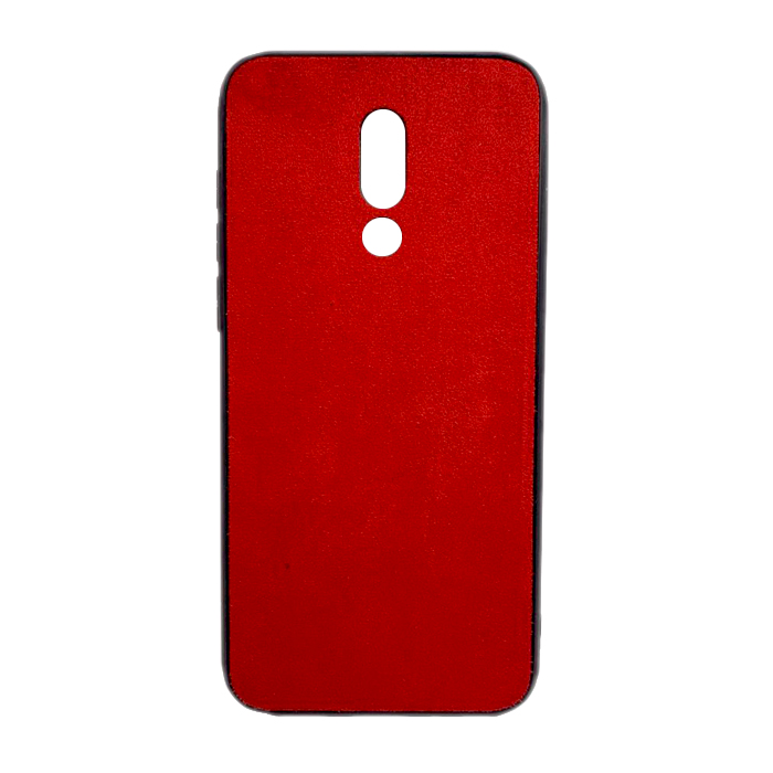 Накладка Suede Leather Case для Meizu M16 (red)-0